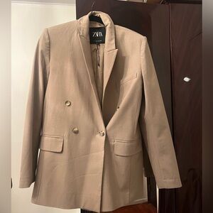 Oversized fashion camel jacket from zara. Womens small. Worn twice